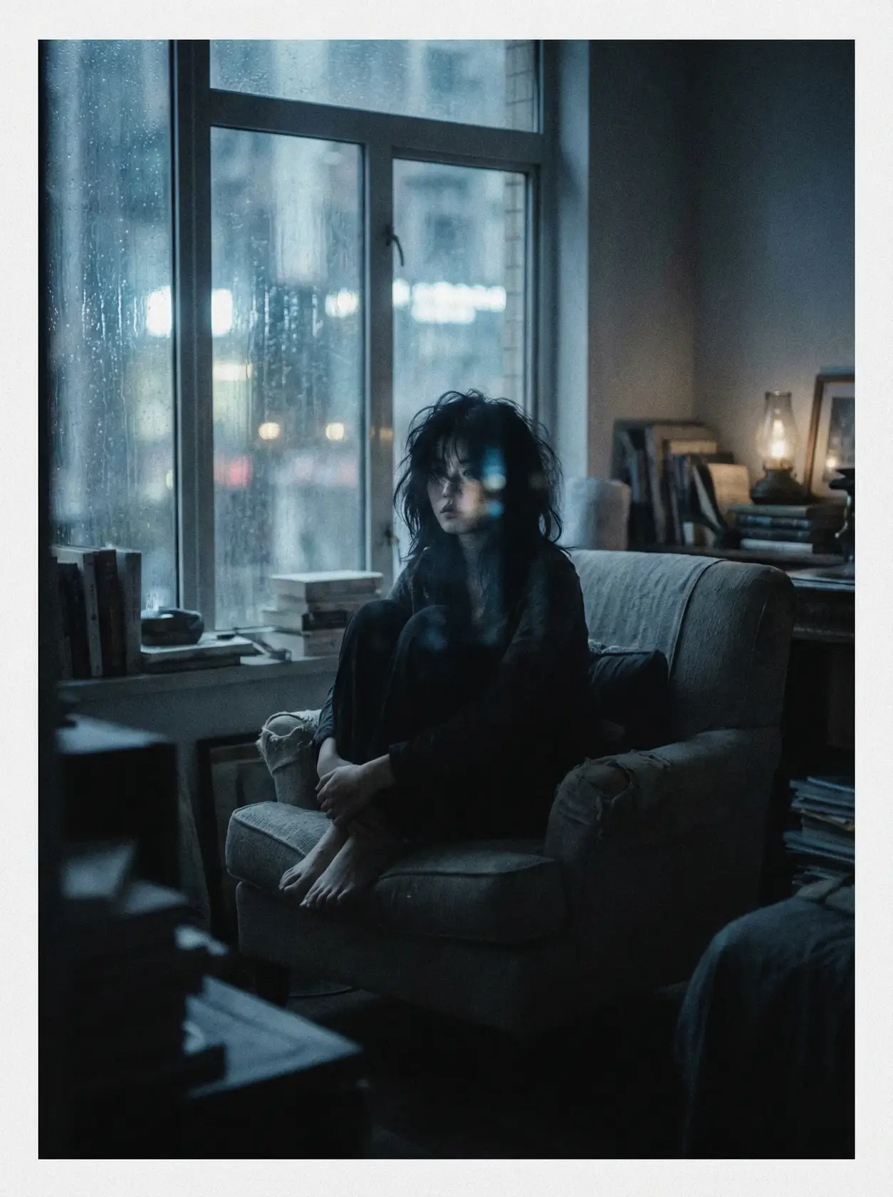 文艺电影《雨窗》海报 - 国产传媒